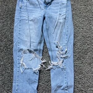 American Eagle Outfitters Light Blue Distressed Jeans
